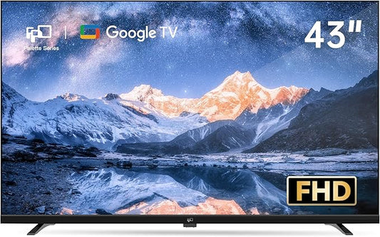 FPD 43-inch Smart TV Google TV 1080p Full HD with Google Play and Chromecast Built-in, HDR 10, Dolby Audio, Voice Remote, Stream Live TV(Palette-Series, CG43-P3, 2024 Model)