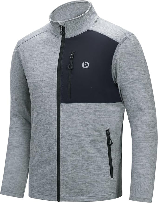 Outdoor Ventures Men‘s Track Jackets Lightweight Athletic Jackets Full Zip Casual Coat Workout Running Jacket for Cycling