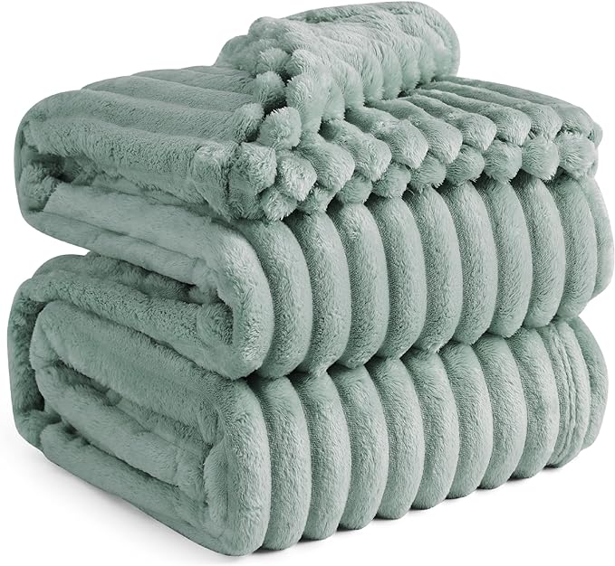 Bedsure GentleSoft Full Size Blankets for Bed - Cozy Soft Blankets for Women, Cute Large Throws for Girls, Sage Green, 84x90 Inches