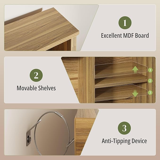 10-Cube Storage Bookcase, Modern 3-Tier Wooden Storage Organizer Open Bookshelf with Base for Living Room, Bedroom, Home Office