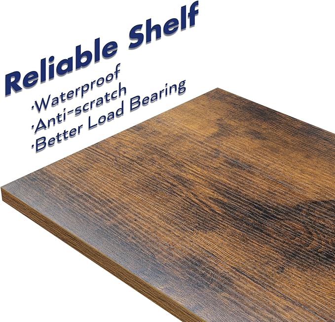 NUMENN Narrow Bookshelf, 5 Tier Bookshelfs, Home Office Bookcase Shelf Storage Organizer, Free Standing Storage Shelving Unit for Bedroom, Living Room and Home Office, Vintage