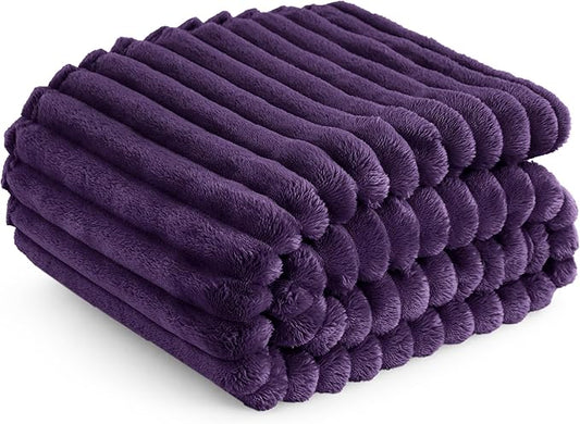 Bedsure GentleSoft Purple Twin Blanket for Bed - Cozy Soft Blankets for Women, Cute Large Throws for Girls, 66x90 Inches