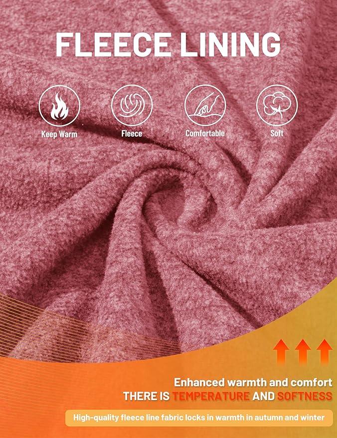 TACVASEN Men's Fleece Jackets Full Zip Lightweight Jacket Casual Soft Warm Coats with Pockets