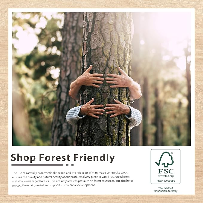 YOSHOOT Rustic Wooden Framed Wall Mirror, Natural Wood Bathroom Vanity Mirror for Farmhouse Decor, Vertical or Horizontal Hanging, 32" x 24",White Gray