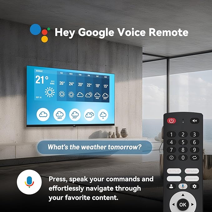 FPD 43-inch Smart TV Google TV 1080p Full HD with Google Play and Chromecast Built-in, HDR 10, Dolby Audio, Voice Remote, Stream Live TV(Palette-Series, CG43-P3, 2024 Model)