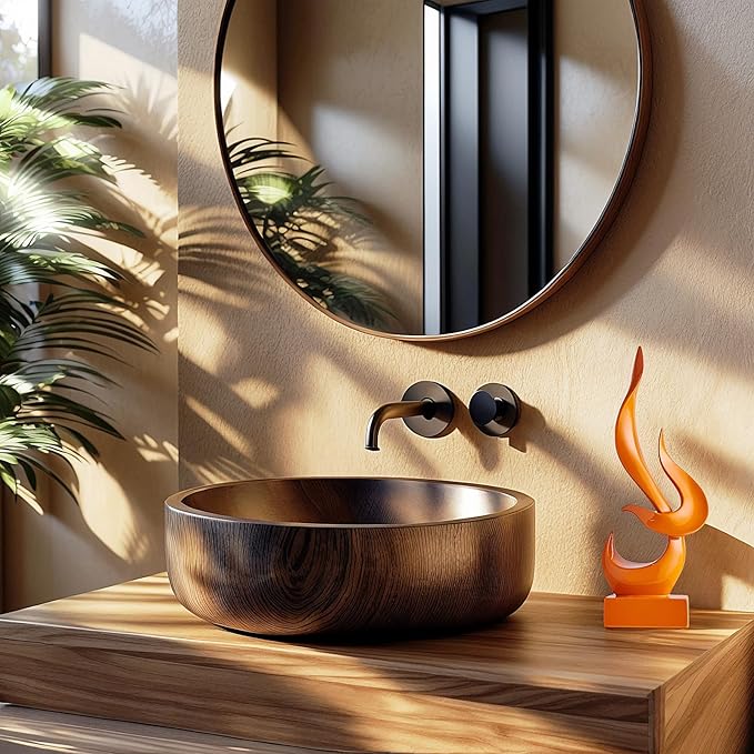 Dosker Flame Sculptures Home Decor, Abstract Statues Shelf Decor, Table Decor, Desk Decor for Living Room Office, Kitchen (Orange)