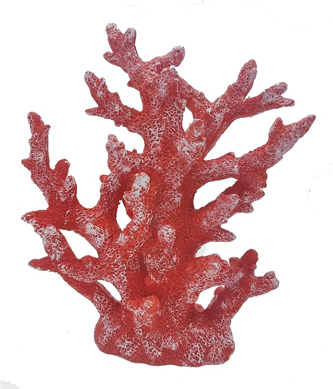 Beach Coastal Decor Coral Reef Home Decor Coral Statue Sculpture Home,Desk,Bathroom,Desktop Shelf Statue,Marine Themed Gifts