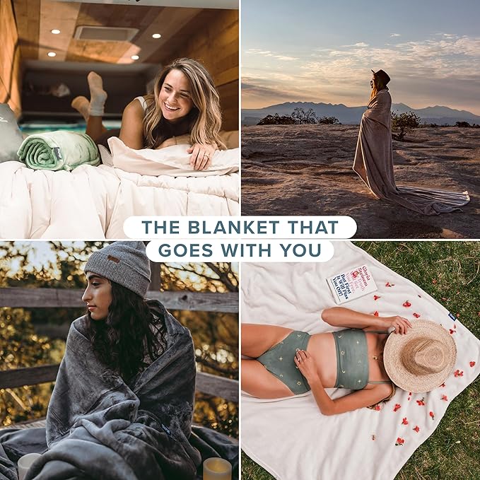 Bare Home Fleece Blanket - Full/Queen - Ultra-Soft Lightweight for Bed, Sofa, and Couch - Luxury Microplush - Cozy Warm Blanket (Full/Queen, Forest Green)