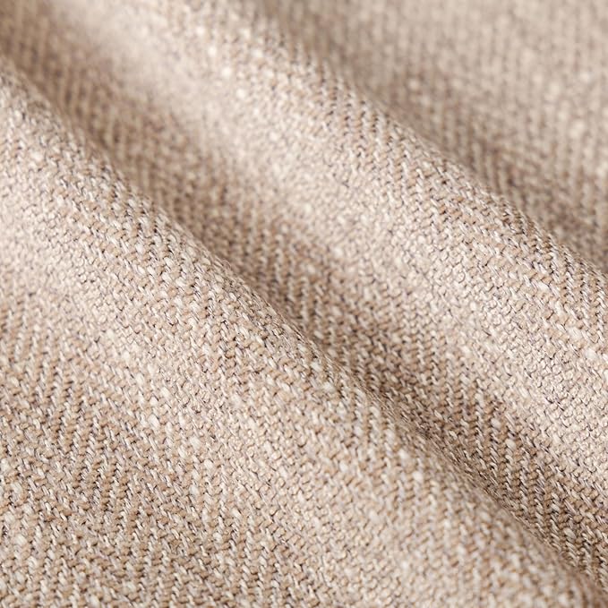 Throw Pillow with Insert 18x18 Inch Set of 2 - Modern Fall Home Decor for Living Room Sofa, Bed - Cute Square Accent Cases - Anthropologie Style Decor (Linen Color #P1-04)