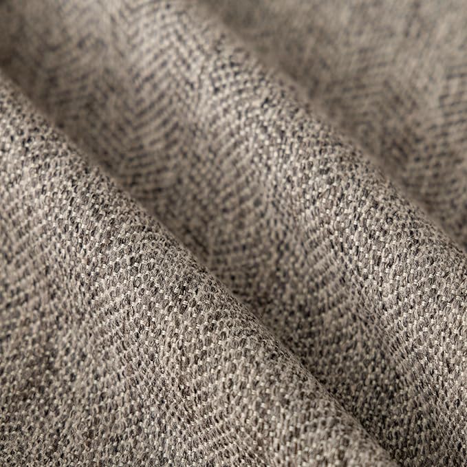 Throw Pillow with Insert 18x18 Inch Set of 2 - Modern Fall Home Decor for Living Room Sofa, Bed - Cute Square Accent Cases - Anthropologie Style Decor (Medium Gray #P1-05)