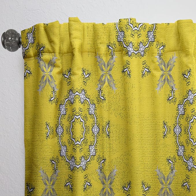 'Indian Vintage Mandala Pattern' Bohemian & Eclectic Curtain Panel