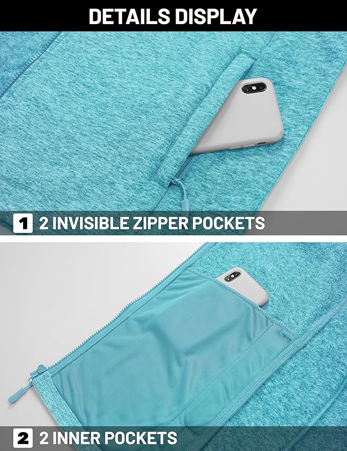 TACVASEN Men's Fleece Jackets Full Zip Lightweight Jacket Casual Soft Warm Coats with Pockets