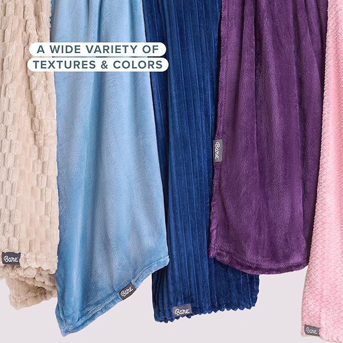 Bare Home Fleece Blanket - Full/Queen - Ultra-Soft Lightweight for Bed, Sofa, and Couch - Luxury Microplush - Cozy Warm Blanket (Full/Queen, Spring Mint)