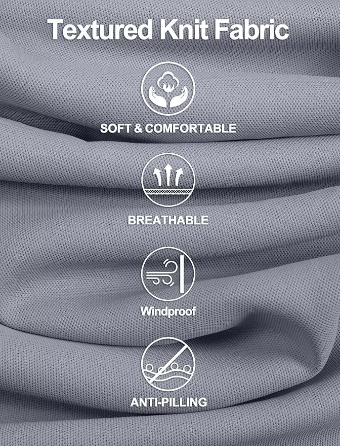 Zengjo Men's Track Jackets Full-Zip Athletic Jacket Sweatshirt Mock Neck with Zipper Pockets