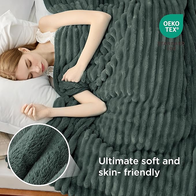 Bedsure GentleSoft Mallard Green Full Blanket for Bed - Cozy Soft Blankets for Women, Cute Large Throws for Girls, 84x90 Inches