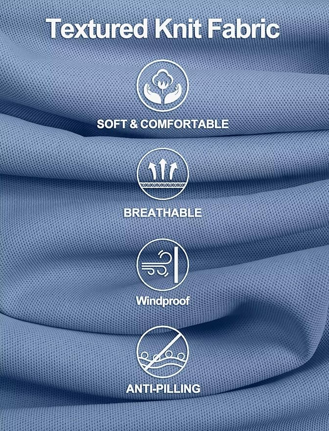 Zengjo Men's Track Jackets Full-Zip Athletic Jacket Sweatshirt Mock Neck with Zipper Pockets