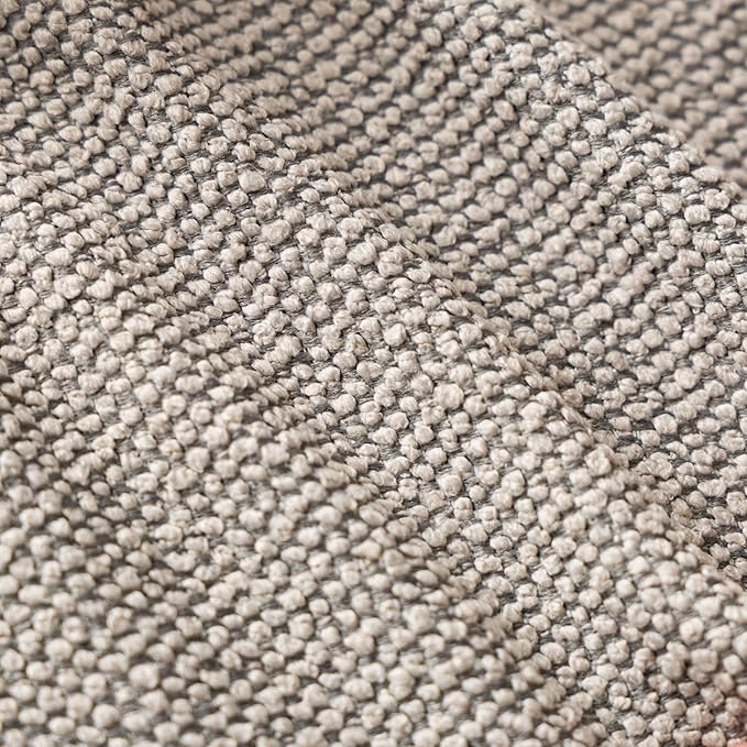 Throw Couch Pillow with Insert 18x18 Inches Set of 2 Square, Cute Modern Home Fall Decor for Living Room Sofa Bed Cushion Accent Case, Anthropologie Style Home Decor (Pearl Gray #P2-09)